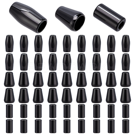 54Pcs 3 Styles Zinc Alloy Cord Ends FIND-PH0022-98A-1