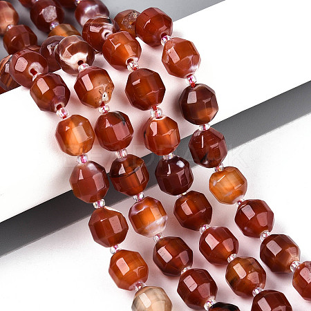 Natural Agate(Dyed & Heated) Beads Strands G-T139-92C-1