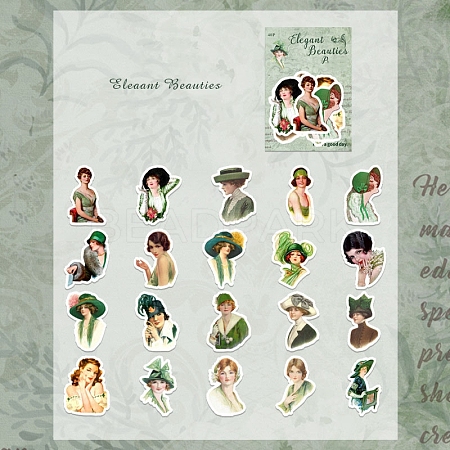 Paper Stickers Set STIC-PW0006-097F-1