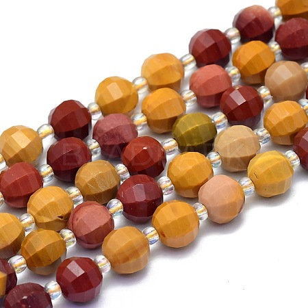 Natural Mookaite Beads Strands G-K306-A10-8mm-1
