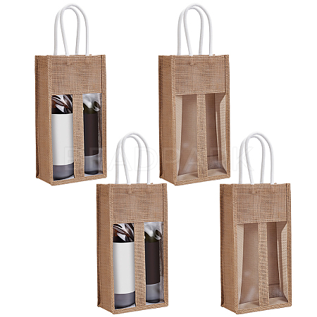 4Pcs Jute Tote Bags ABAG-WA0001-27-1