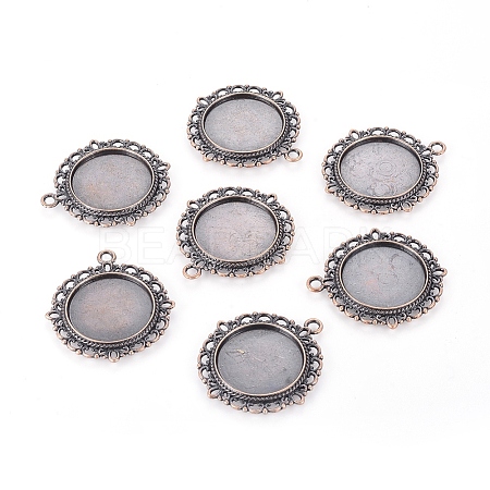 Zinc Alloy Pendant Settings for Cabochon & Rhinestone LS-PALLOY-A15290-R-FF-1