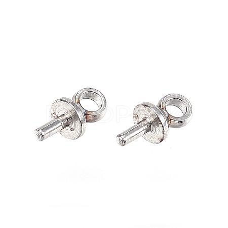 Tarnish Resistant 304 Stainless Steel Peg Bails Pendants STAS-D448-086P-1