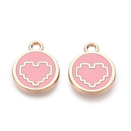 Alloy Enamel Pendants ENAM-Q002-01G-04-1
