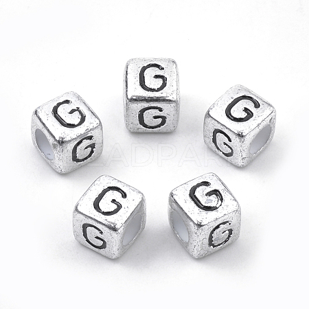 Plated Acrylic Beads X1-PB43C9308-G-01-1