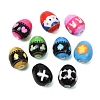 Printed Opaque Acrylic Beads AC-CBA46F7-03-1
