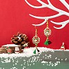 50Pcs 5 Style Christmas Theme Alloy Enamel Pendants ENAM-LS0001-49-RS-6