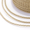 Round Waxed Polyester Cord X-YC-G006-01-1.0mm-20-3