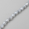 Transparent Electroplate Glass Beads EGLA-TAC0005-01B-1