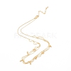 Brass Bib Necklace Making KK-N216-549-3