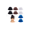 8Pcs 4 Colors Terry Fabric Mini Hat Fascinator Base AJEW-NB0005-99-7