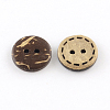 2-Hole Flat Round Coconut Buttons BUTT-R035-002-2