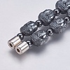 Non-magnetic Synthetic Hematite Mala Beads Necklaces NJEW-K096-10A-4