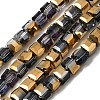 Electroplate Glass Beads Strands EGLA-D018-4x4mm-17-2