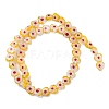Handmade Millefiori Lampwork Beads Strands LAMP-G166-15H-1