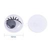 Multicolor Self-adhesive Wiggle Eye Sheets Peel and Stick Round Moving Wobbly Googly Eyes 10mm 1 Box KY-PH0002-03-10mm-3