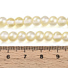 Baking Paint Transparent Glass Beads Strands DGLA-N011-6mm-02-4