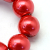 Baking Paint Pearlized Glass Pearl Round Bead Strands HY-Q003-12mm-74-3