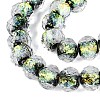 Handmade Foil Glass Lampwork Beads Strands DICH-T023-02C-3