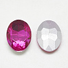 Pointed Back Glass Rhinestone Cabochons RGLA-T080-10x14mm-09-2