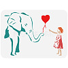 Plastic Drawing Painting Stencils Templates DIY-WH0396-204-1