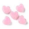 Heart Acrylic Beads TACR-C001-01G-1