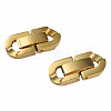 304 Stainless Steel Fold Over Clasps X-STAS-N087-48B-02G-2