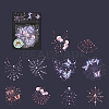 10Pcs 10 Styles PET Plastic Stickers PW-WGF037D-04-1