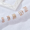 100Pcs 5 Styles Iron Hair Decoration AJEW-ME0001-49-3