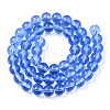 Transparent Glass Beads Strands GLAA-T032-T8mm-04-3