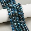 Round Natural Apatite Beads Strands G-K068-02-8mm-1