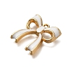 Rack Plating Alloy Enamel Pendants ENAM-S021-04G-D-2