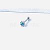 Sun 316L Surgical Stainless Steel with Synthetic Opal Tongue Rings FS-WGFD6E3-14-1
