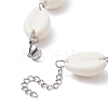 Acrylic Shell Bead Link Necklaces for Women NJEW-JN04297-3