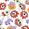 30Pcs 5 Styles Halloween Theme Alloy Enamel Pendants ENAM-CJ0005-10-3