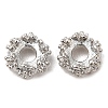 Rack Plating Brass Micro Pave Cubic Zirconia Beads KK-A186-01C-P-1