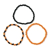 3Pcs 3 Styles Round Glass Seed Beaded Stretch Bracelet Sets BJEW-JB10749-02-1