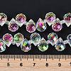 Electroplate Glass Beads Strands EGLA-D030-17X-3