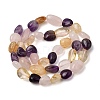 Natural Amethyst & Heated Citrine & Rose Quartz Beads Strands GG-CBA76A0-01-3