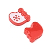 Christmas Theme Luminous Resin Cabochons RESI-U003-02D-4