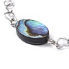 Natural Abalone Shell/Paua Shell Anklets AJEW-AN00268-2