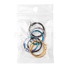 4Pairs 4 Colors 304 Stainless Steel Huggie Hoop Earrings EJEW-FS0001-04-5