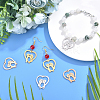 6Pcs 3 Colors 304 Stainless Steel Pendants STAS-UN0030-37-3