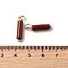 Natural Red Jasper Pendants STAS-C120-01G-10-3