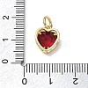 Brass Pave Cubic Zirconia Charms KK-CBA56EF-31G-4