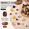 250G Dyed & Heated Natural Agate Beads G-TA0002-73C-3