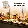 4-Tier Velvet T Bar Jewelry Bracelet Display Risers BDIS-WH0007-03G-6
