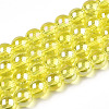 Electroplate Transparent Glass Beads Strands GLAA-T032-T10mm-AB12-1