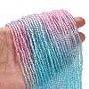 Transparent Painted Glass Beads Strands DGLA-A034-T1mm-A22-2