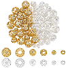 90Pcs 6 Styles Brass Hollow Beads KK-SC0007-93-1
